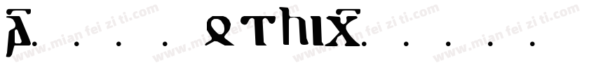A-OTF Gothic字体转换